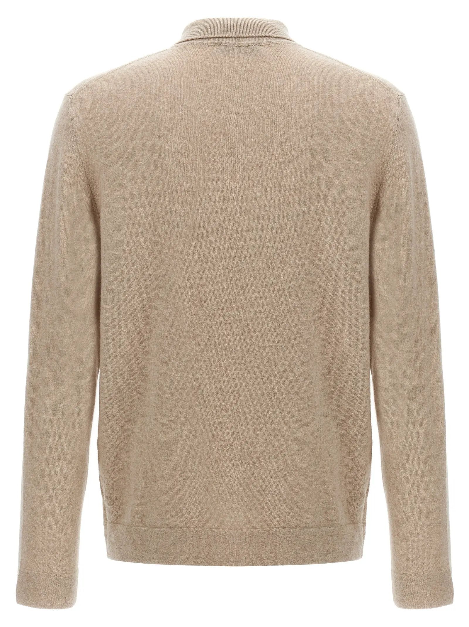 ZANONE Beige Virgin Wool Polo Shirt