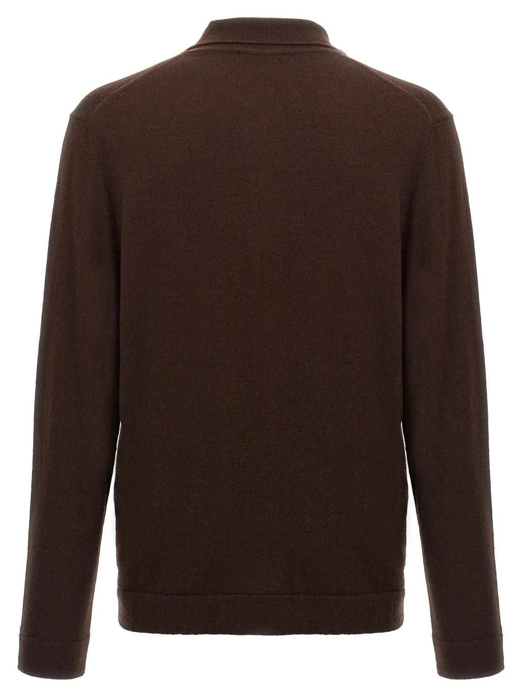 ZANONE Brown Virgin Wool Polo Shirt
