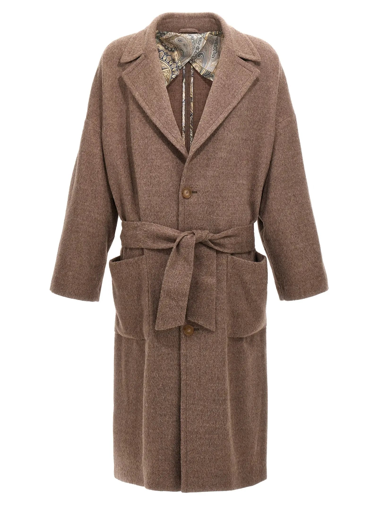 Etro Beige Wool Coat