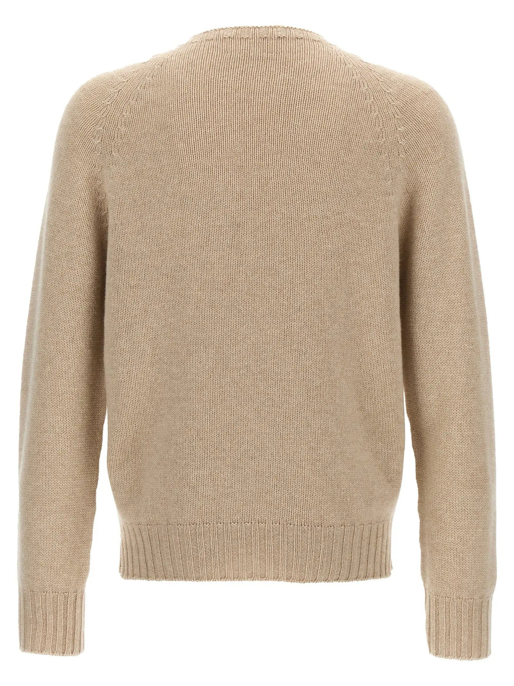 MA'RY'YA Beige Wool Cardigan
