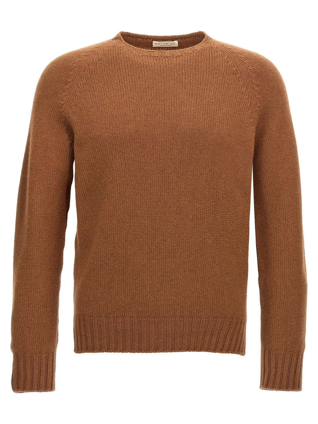 MA'RY'YA Brown Wool Cardigan