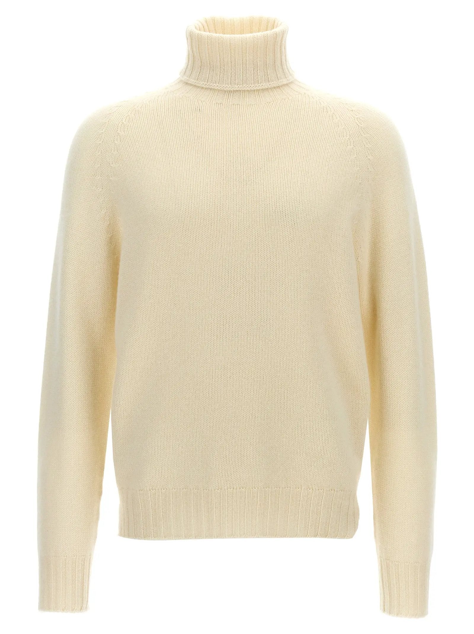 MA'RY'YA White Wool Cardigan