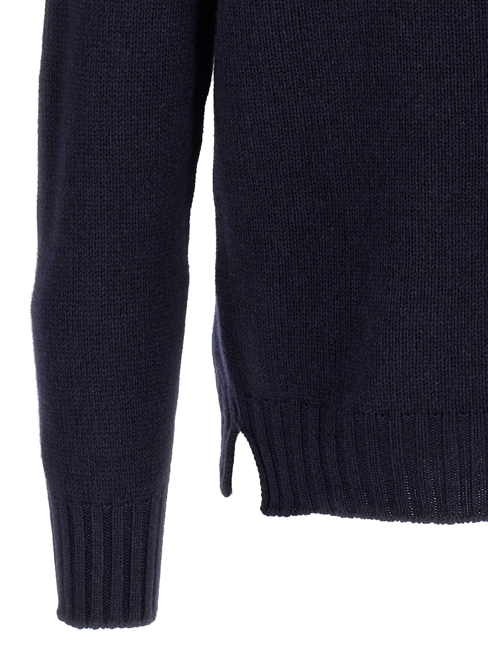 MA'RY'YA Blue Wool Cardigan