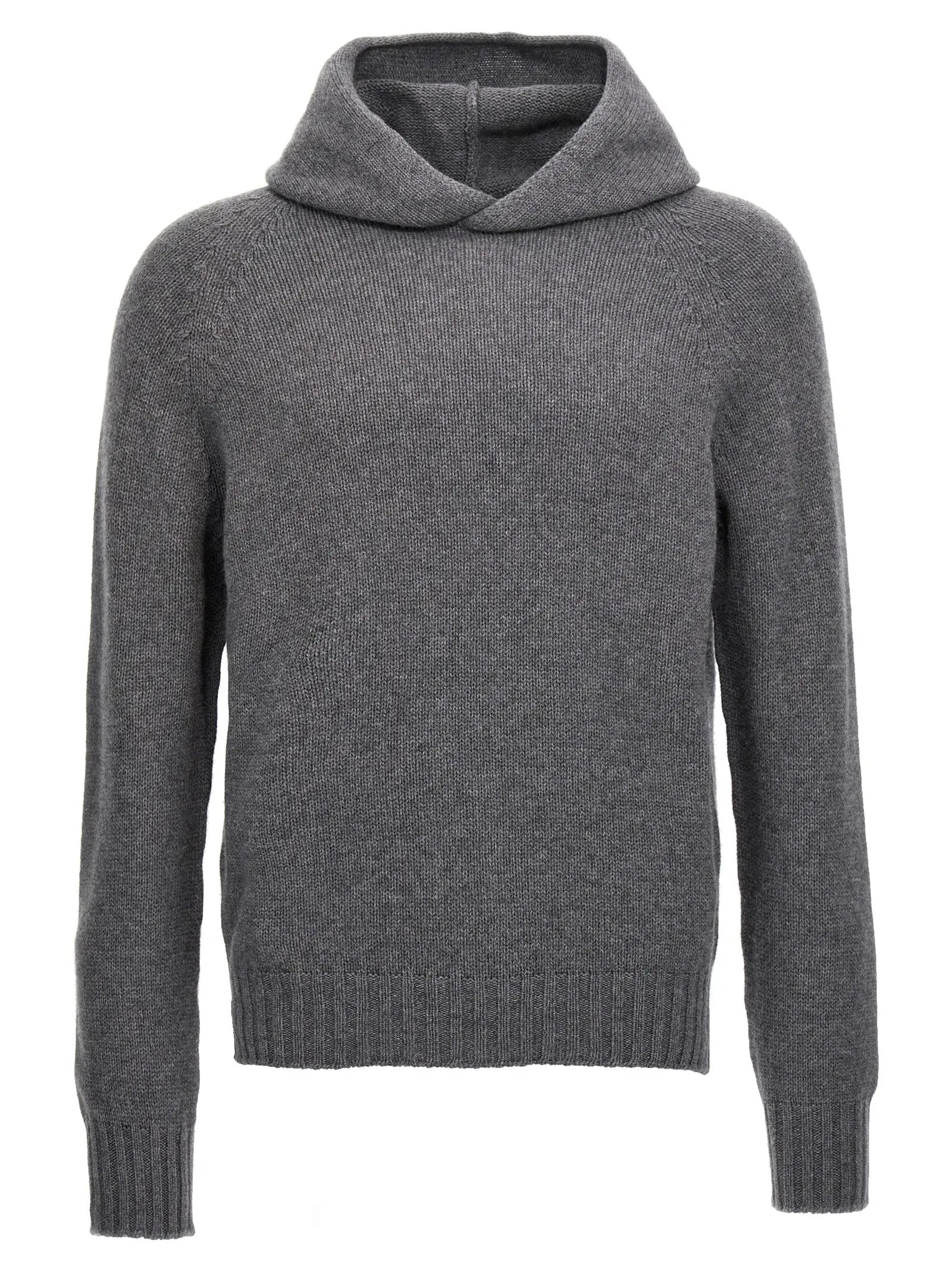 MA'RY'YA Gray Wool Cardigan