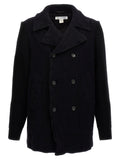 Comme Des Garçons Blue Wool Coat