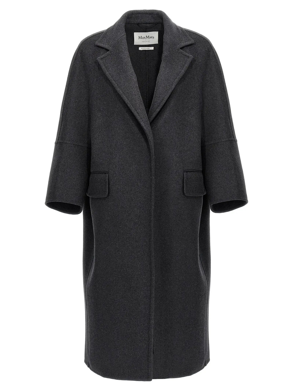 Max Mara Gray Virgin Wool Coat
