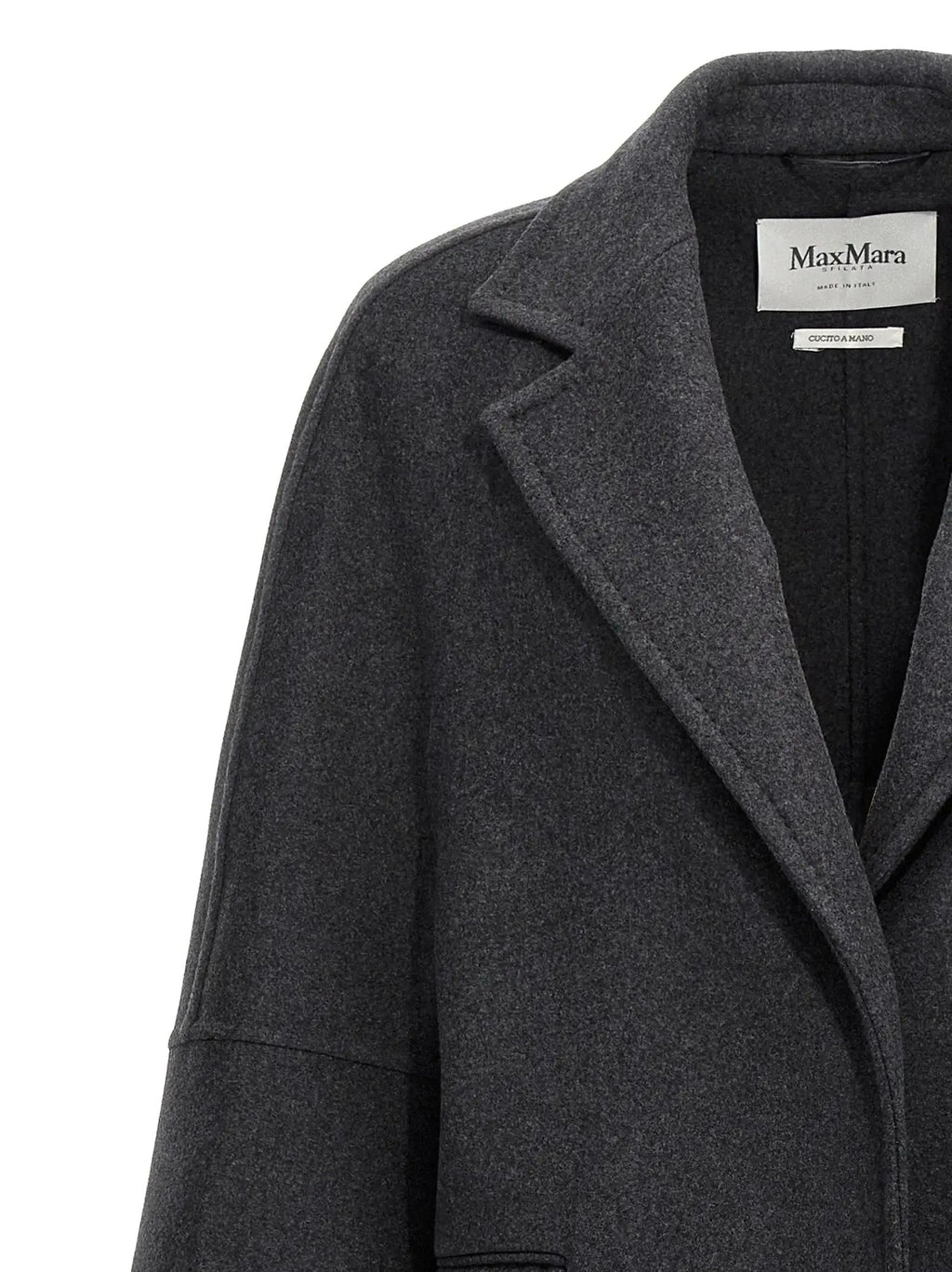 Max Mara Gray Virgin Wool Coat