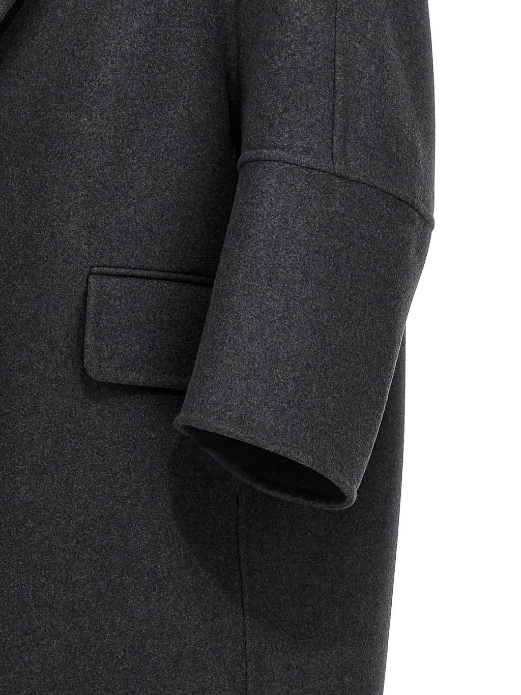 Max Mara Gray Virgin Wool Coat