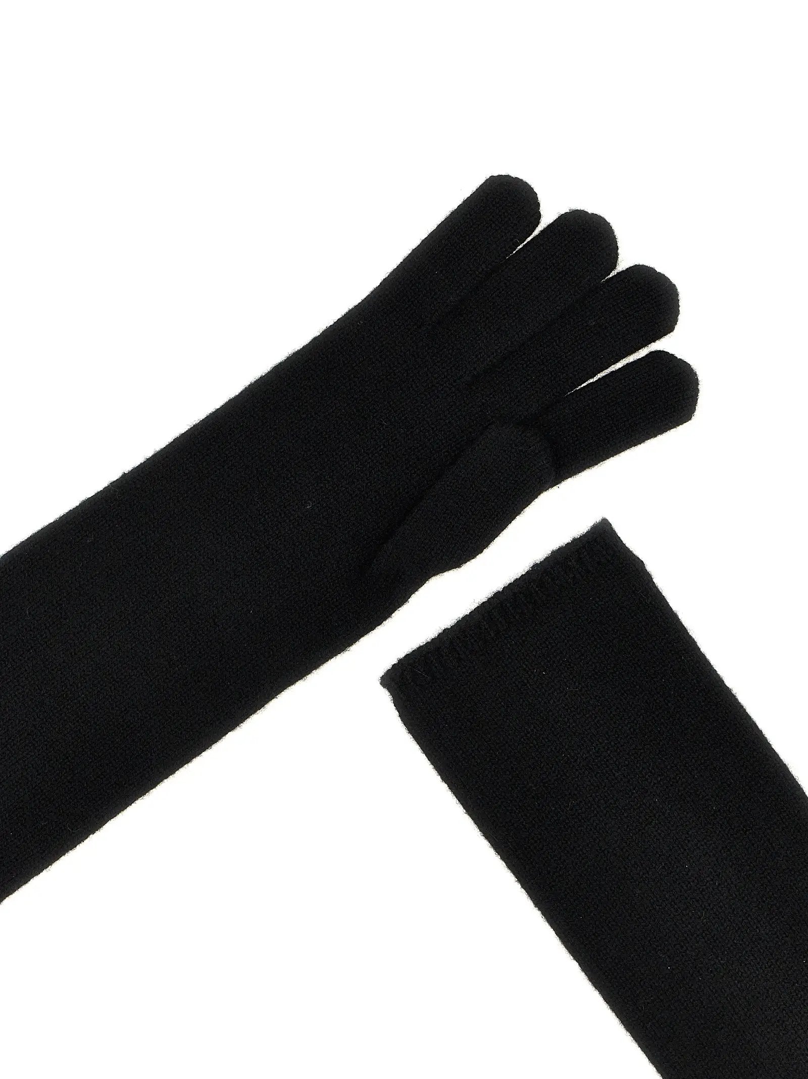 Max Mara Black Cashmere Gloves