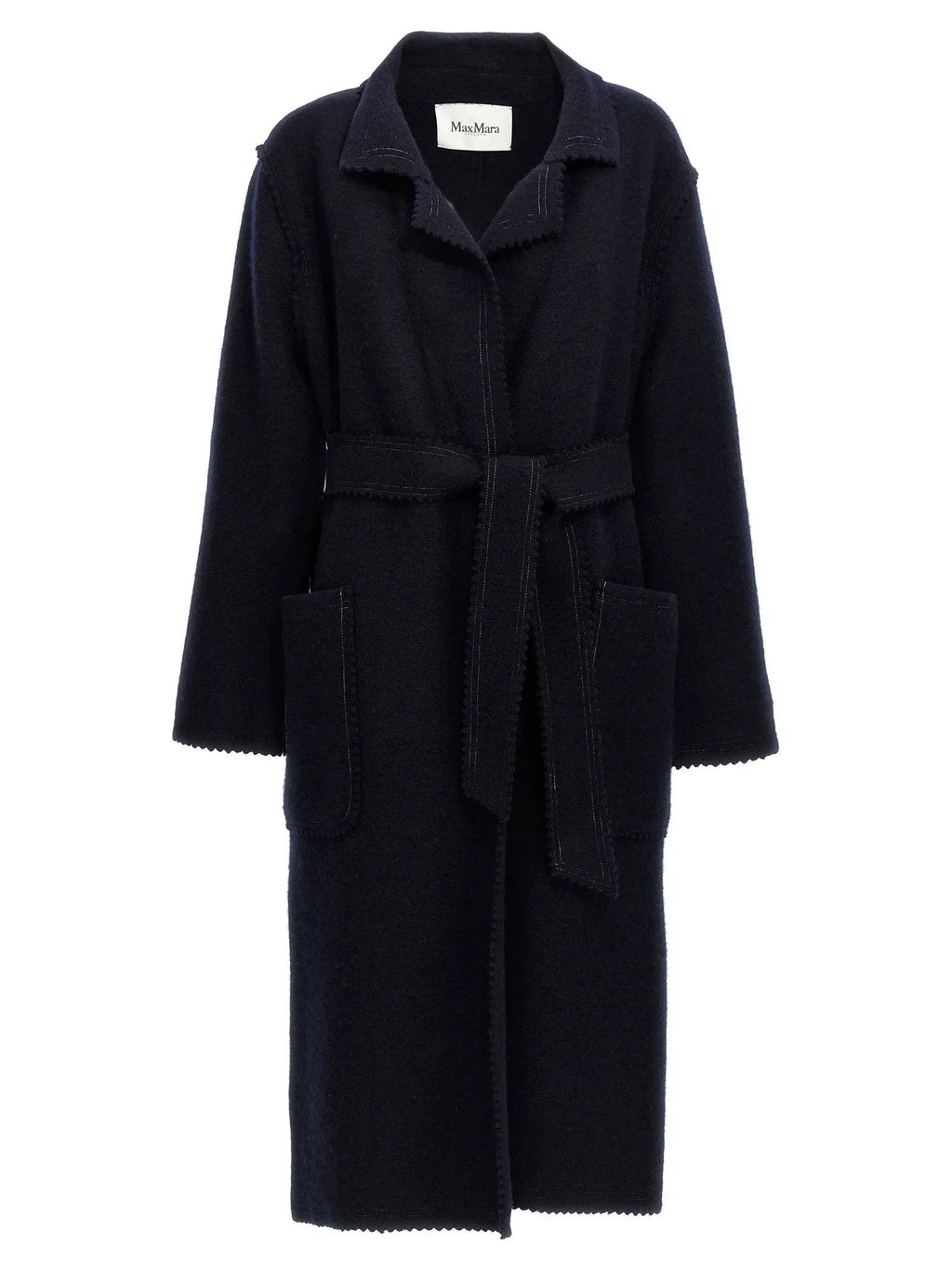 Max Mara Blue Wool Coat