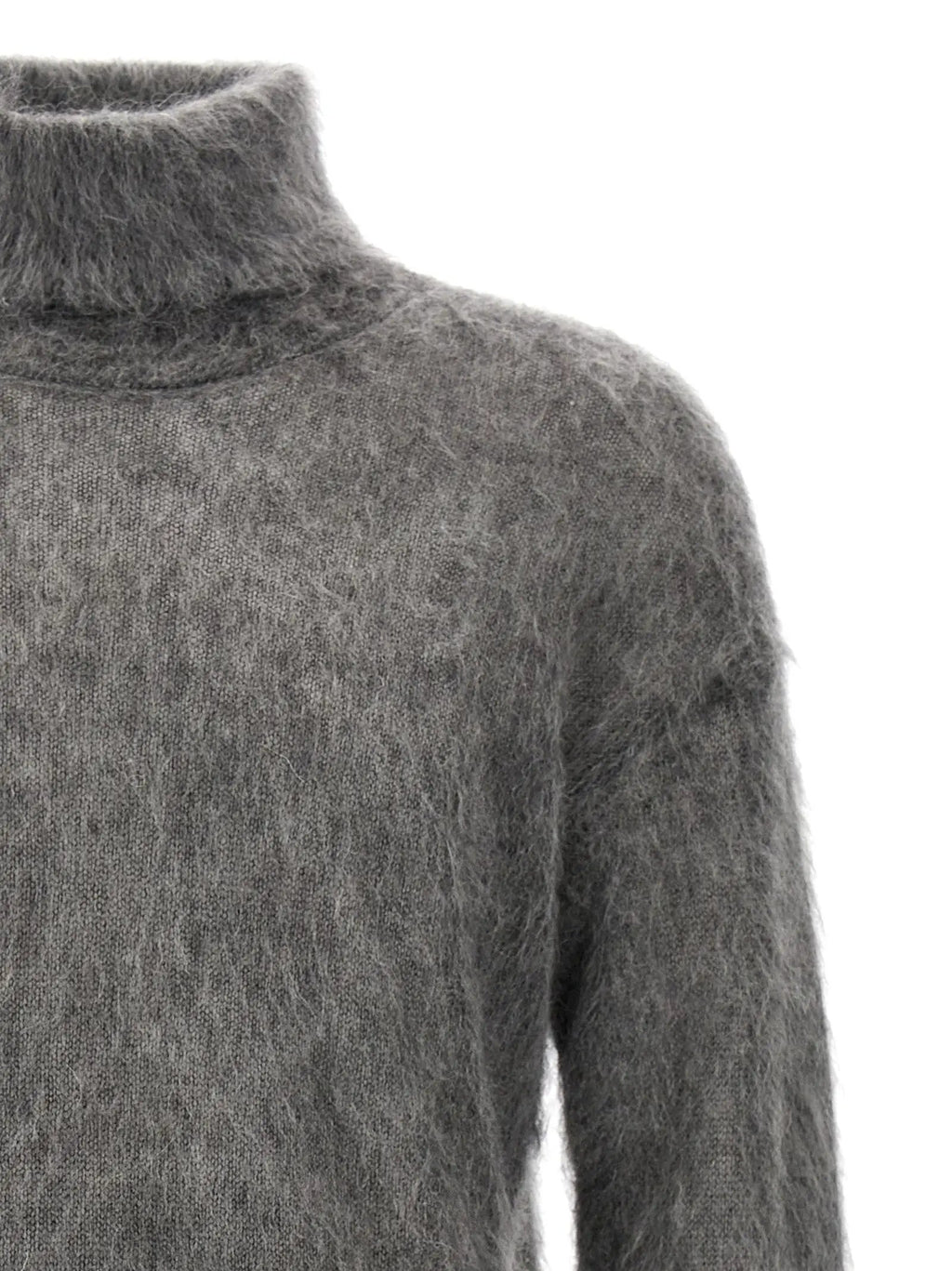 Saint Laurent Gray Wool Cardigan