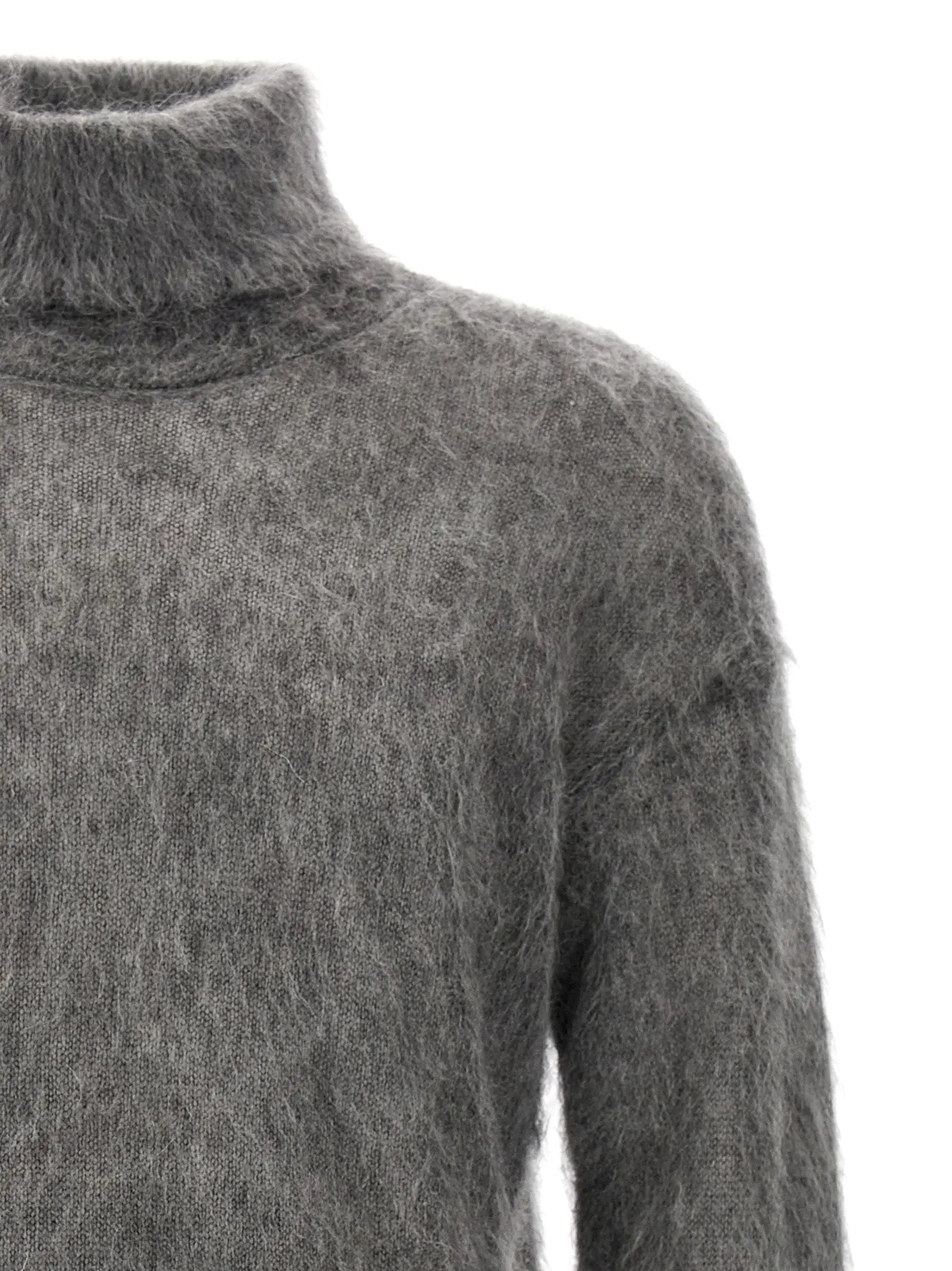 Saint Laurent Gray Wool Cardigan