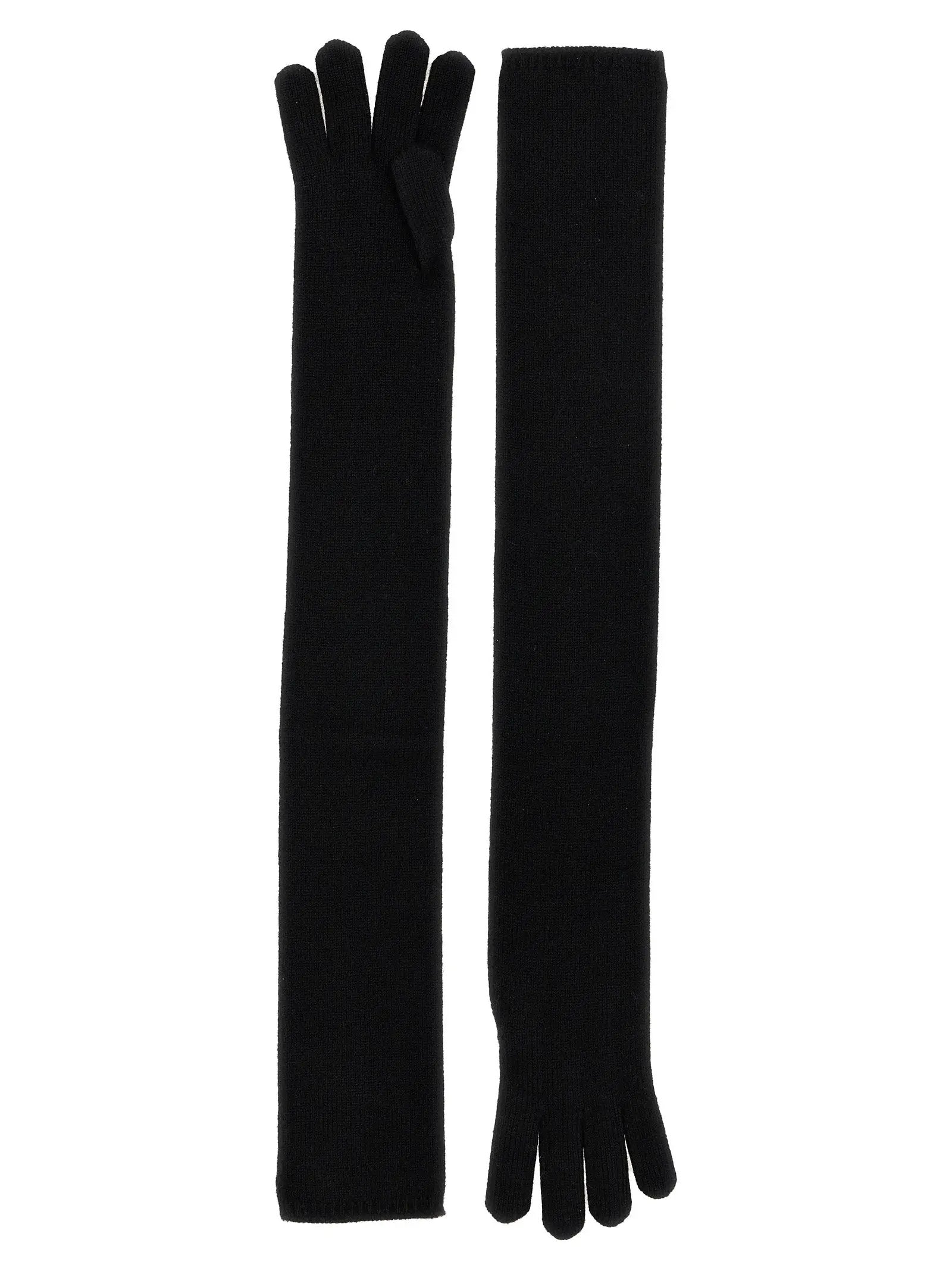 Max Mara Black Cashmere Gloves