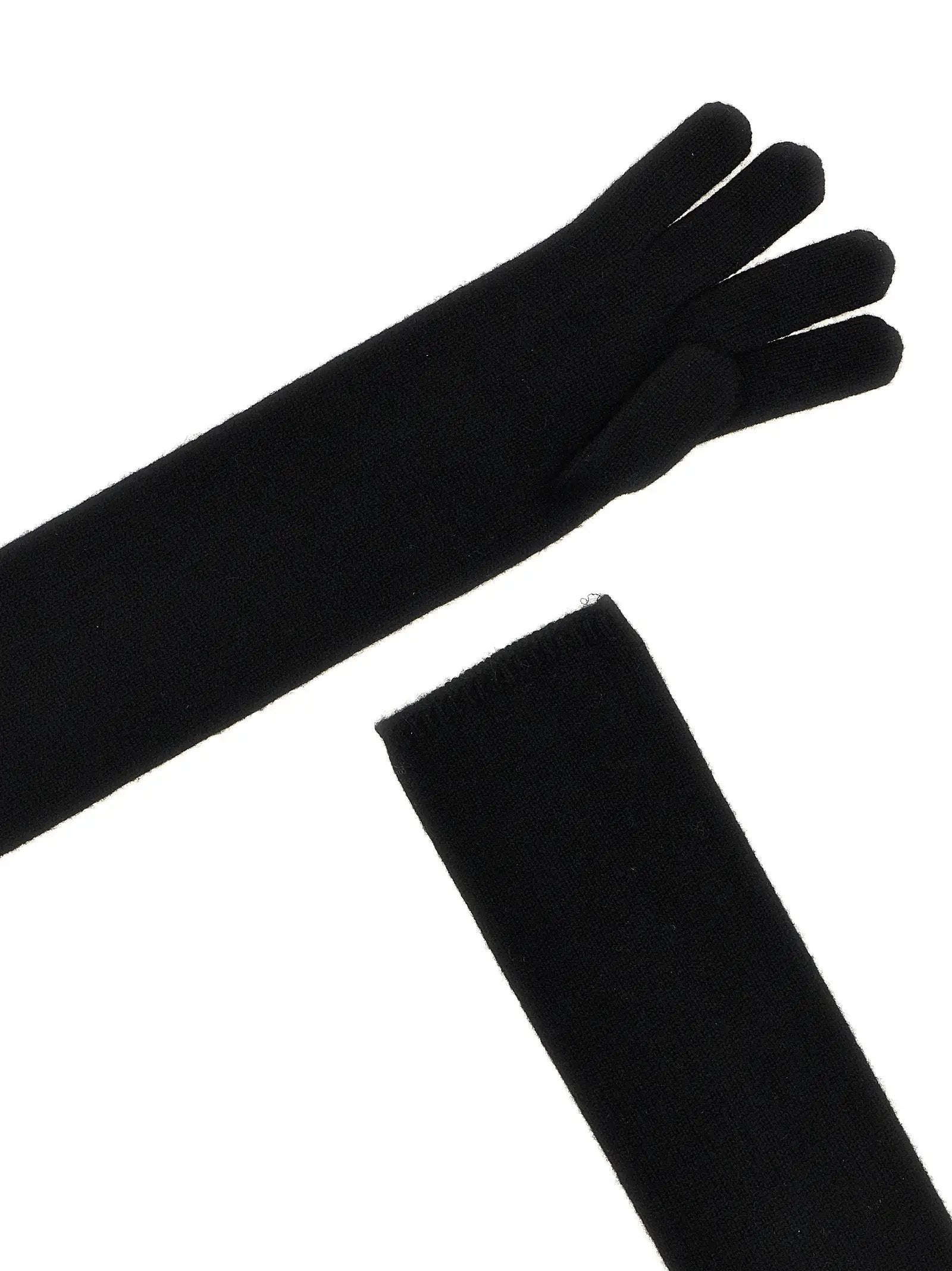 Max Mara Black Cashmere Gloves