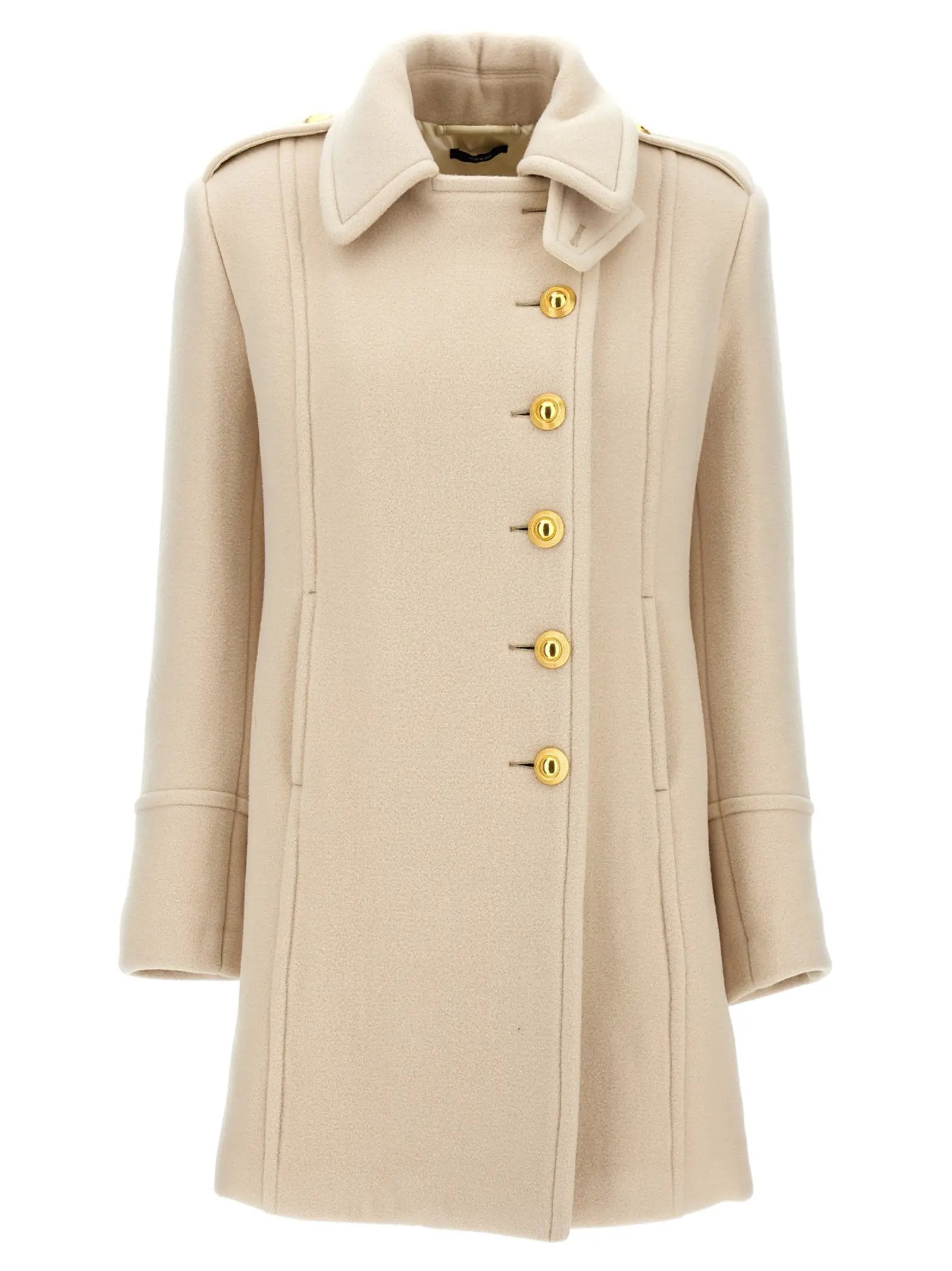 Tom Ford White Wool Coat