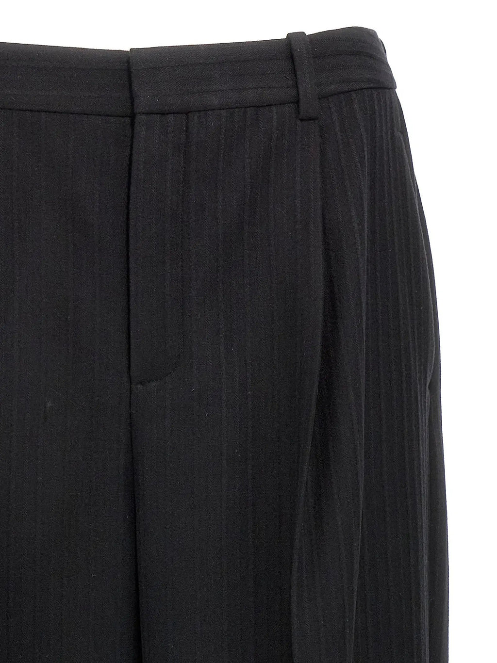 Saint Laurent Black Wool Dress Pants