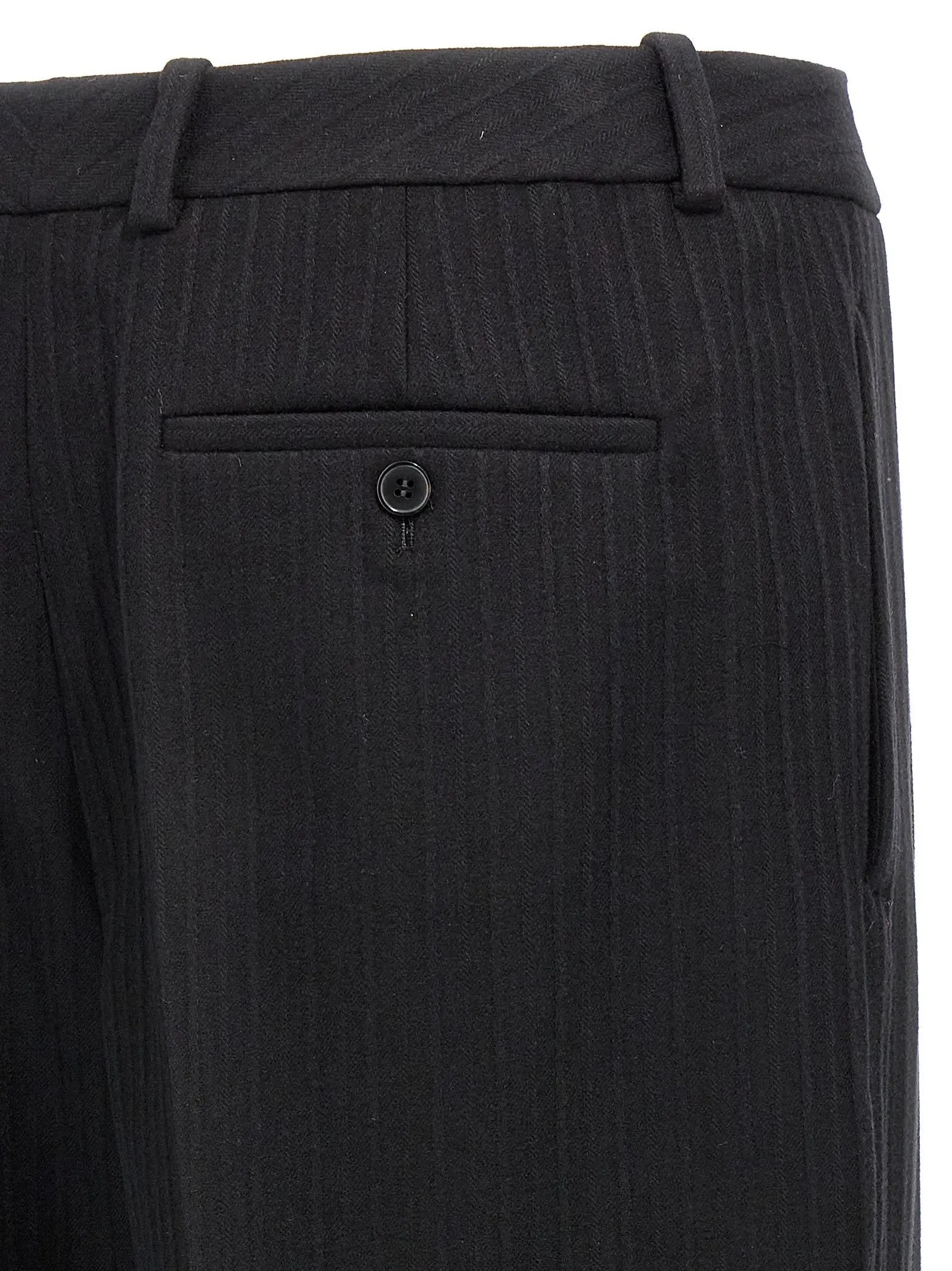Saint Laurent Black Wool Dress Pants