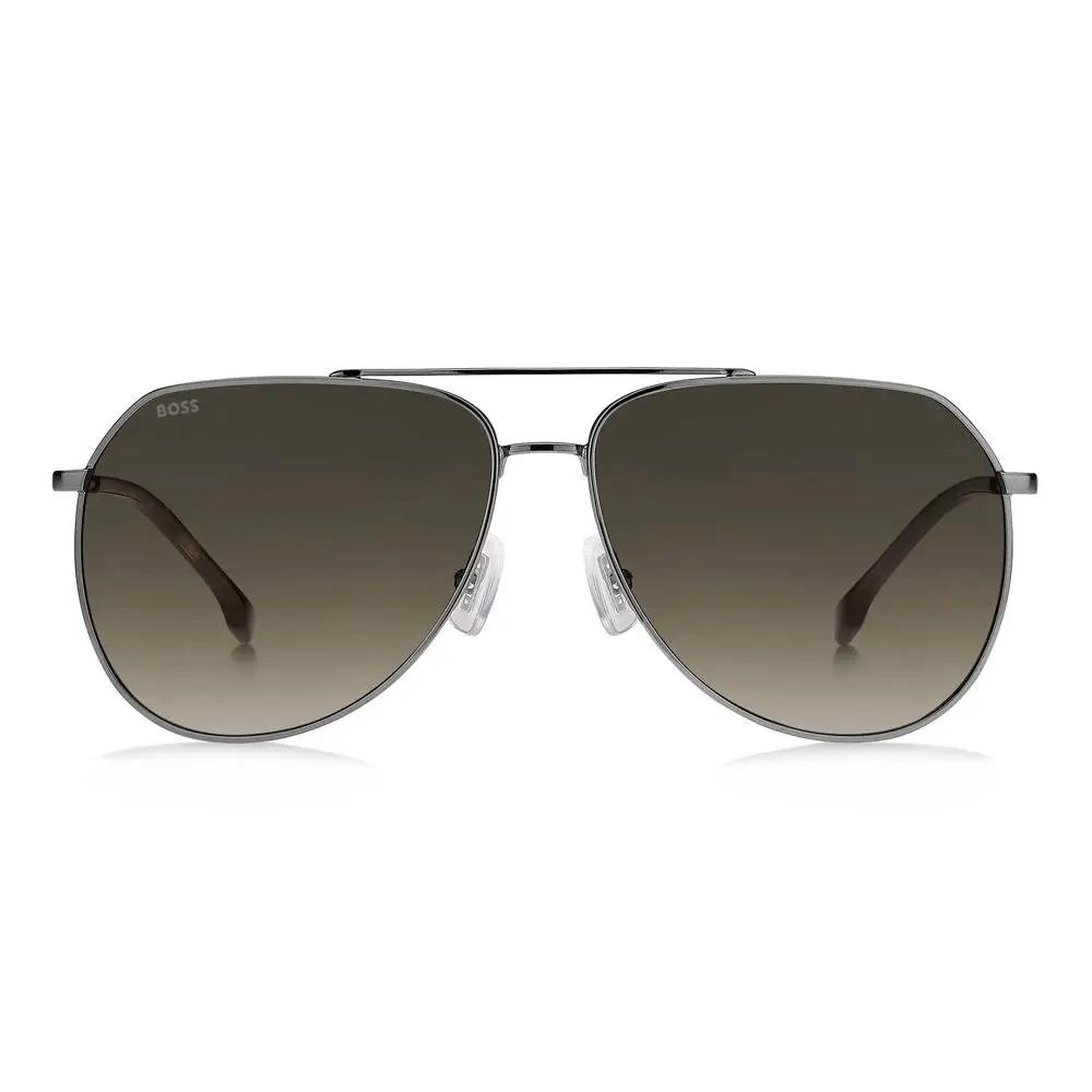 Hugo Boss Gray Metal Sunglasses