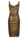 Robe de cocktail Dolce & Gabbana en soie multicolore