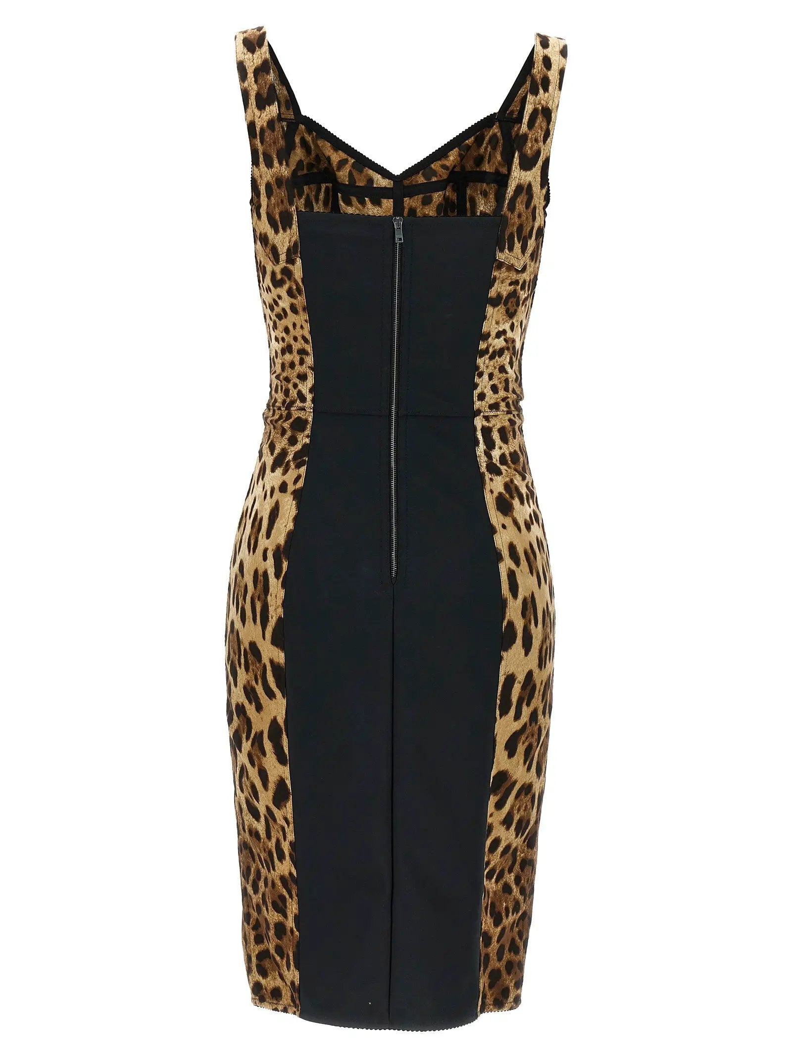 Robe de cocktail Dolce & Gabbana en soie multicolore