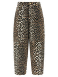 Ganni Brown Organic Cotton Cropped Jeans