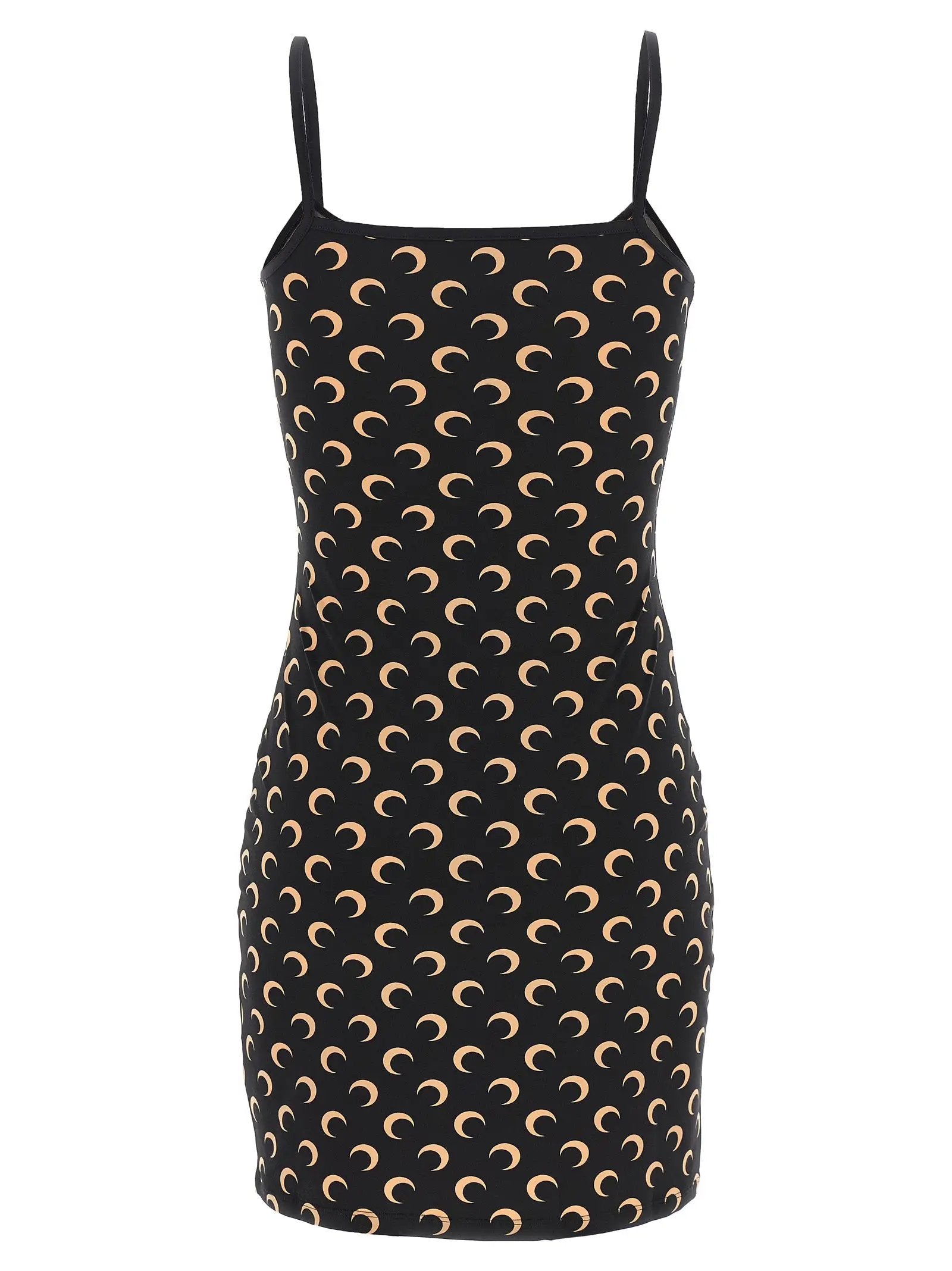 Marine Serre Black Polyamide Short Dress