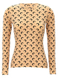 Marine Serre Beige Polyamide Pattern Shirt