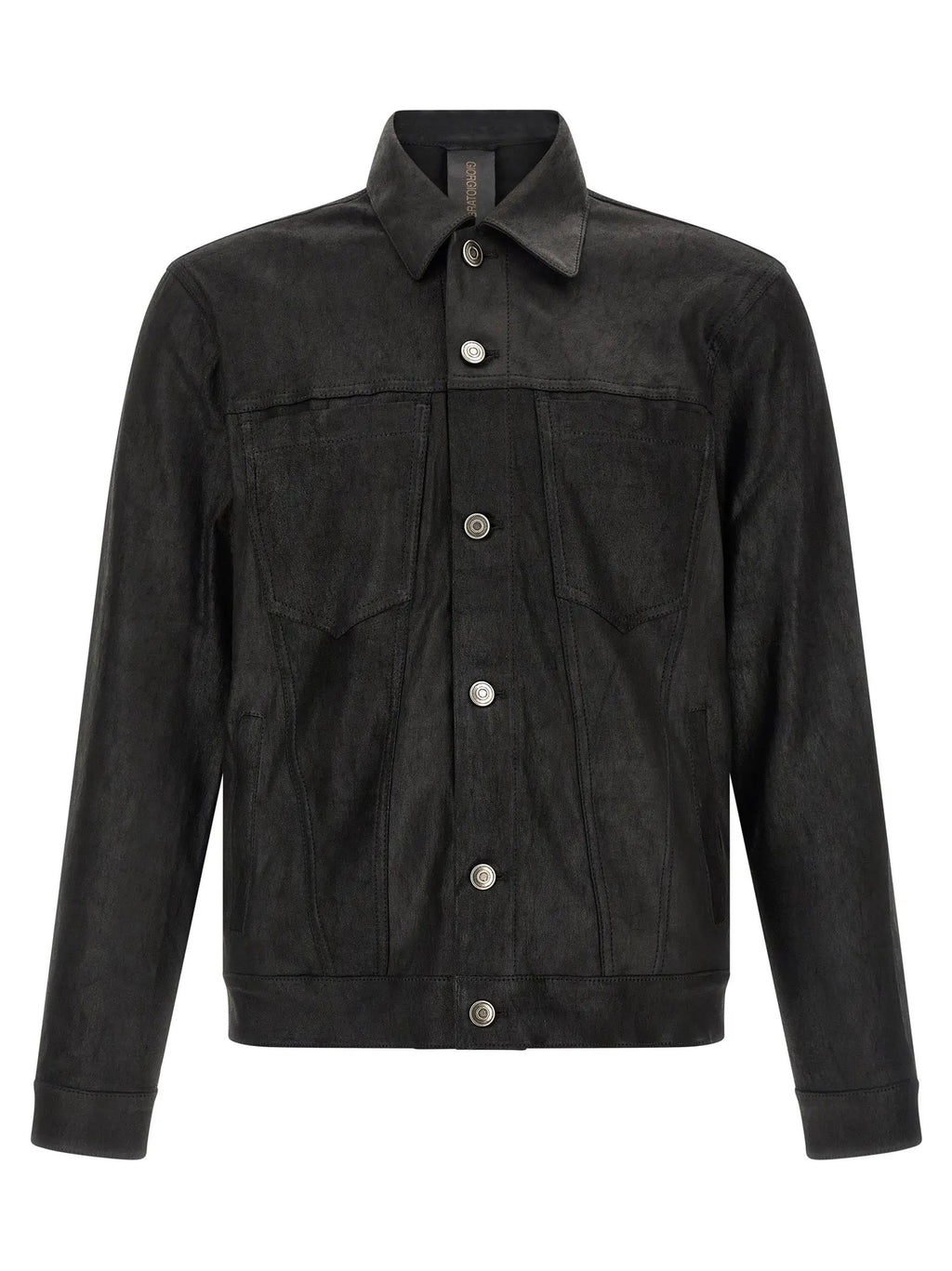 GIORGIO BRATO Black Lamb Leather Leather Jacket
