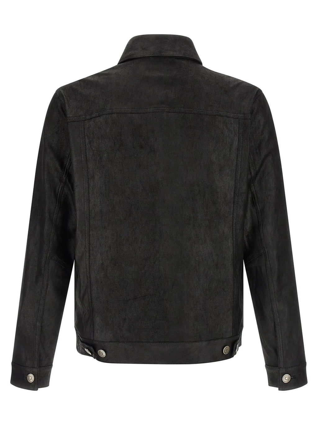 GIORGIO BRATO Black Lamb Leather Leather Jacket