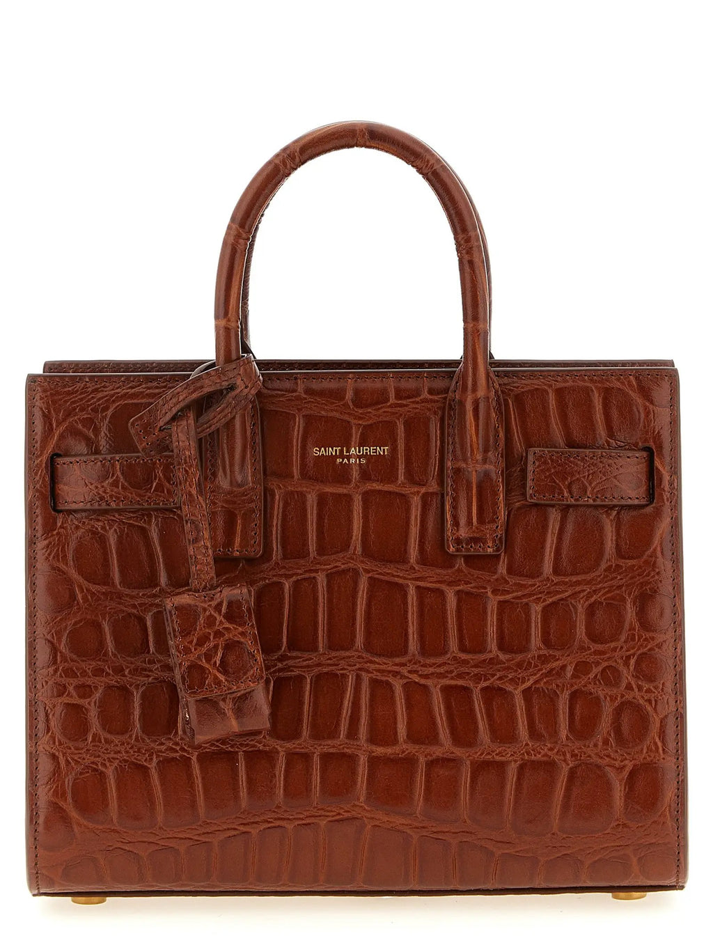 Saint Laurent Brown Calfskin Handbag