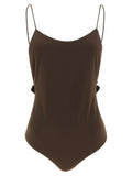 Jacquemus Brown Polyamide One-Piece Swimsuit