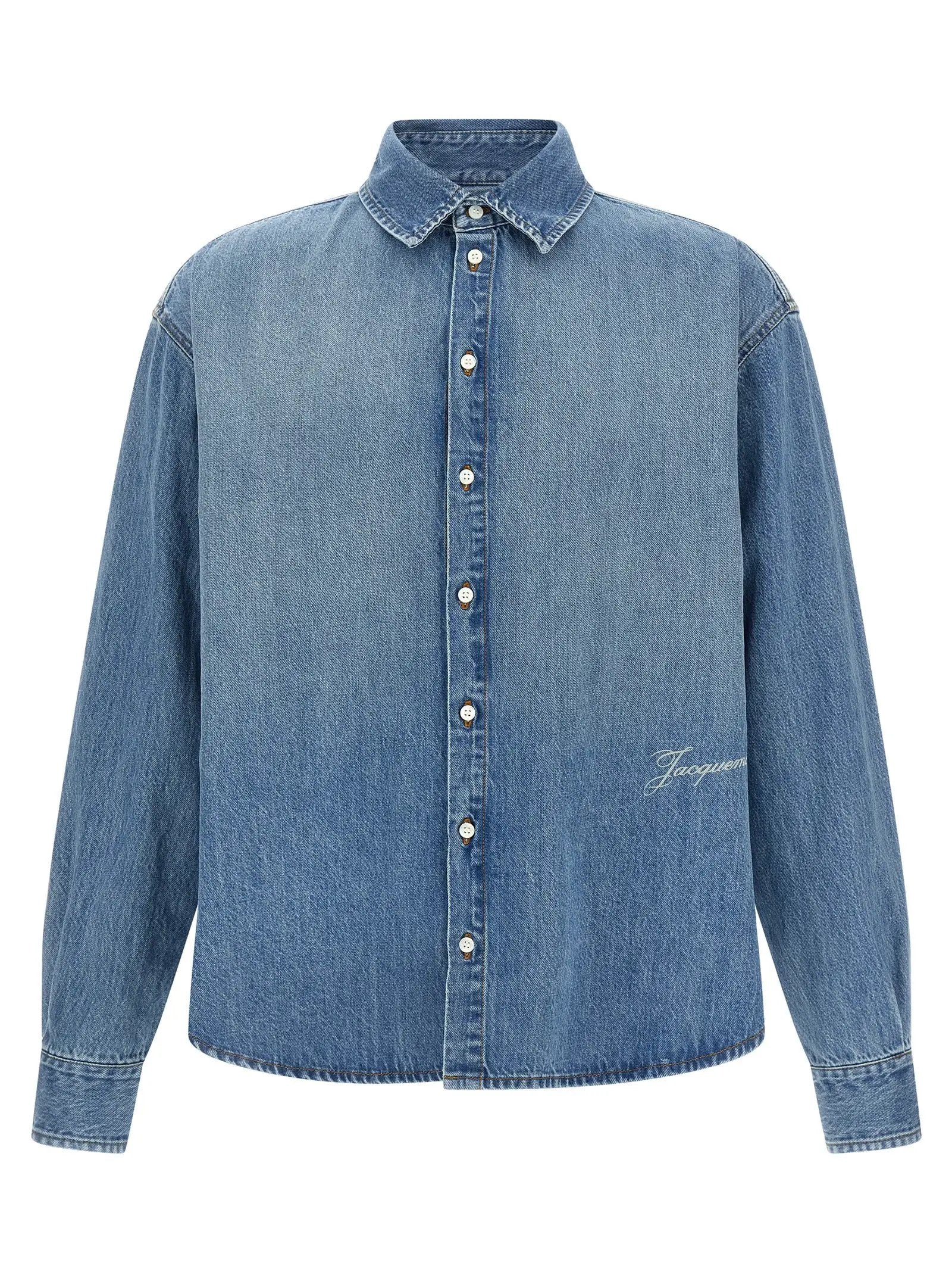 Jacquemus Blue Cotton Blouse