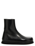Marsell Black Calfskin Ankle Boots