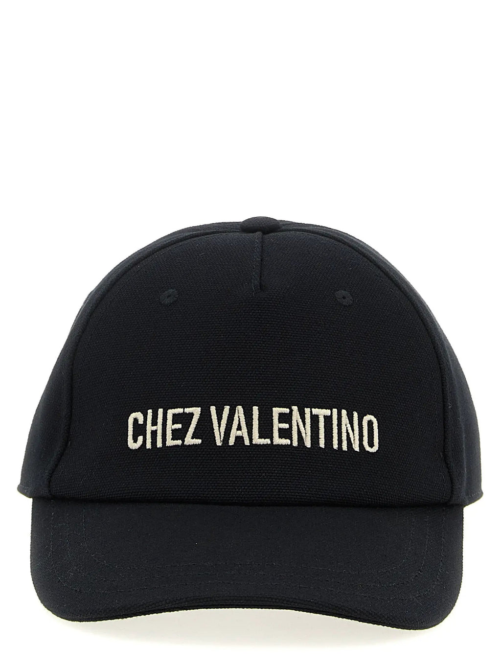 Casquette en coton noir Valentino Garavani (casquette de baseball)