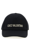 Casquette en coton noir Valentino Garavani (casquette de baseball)