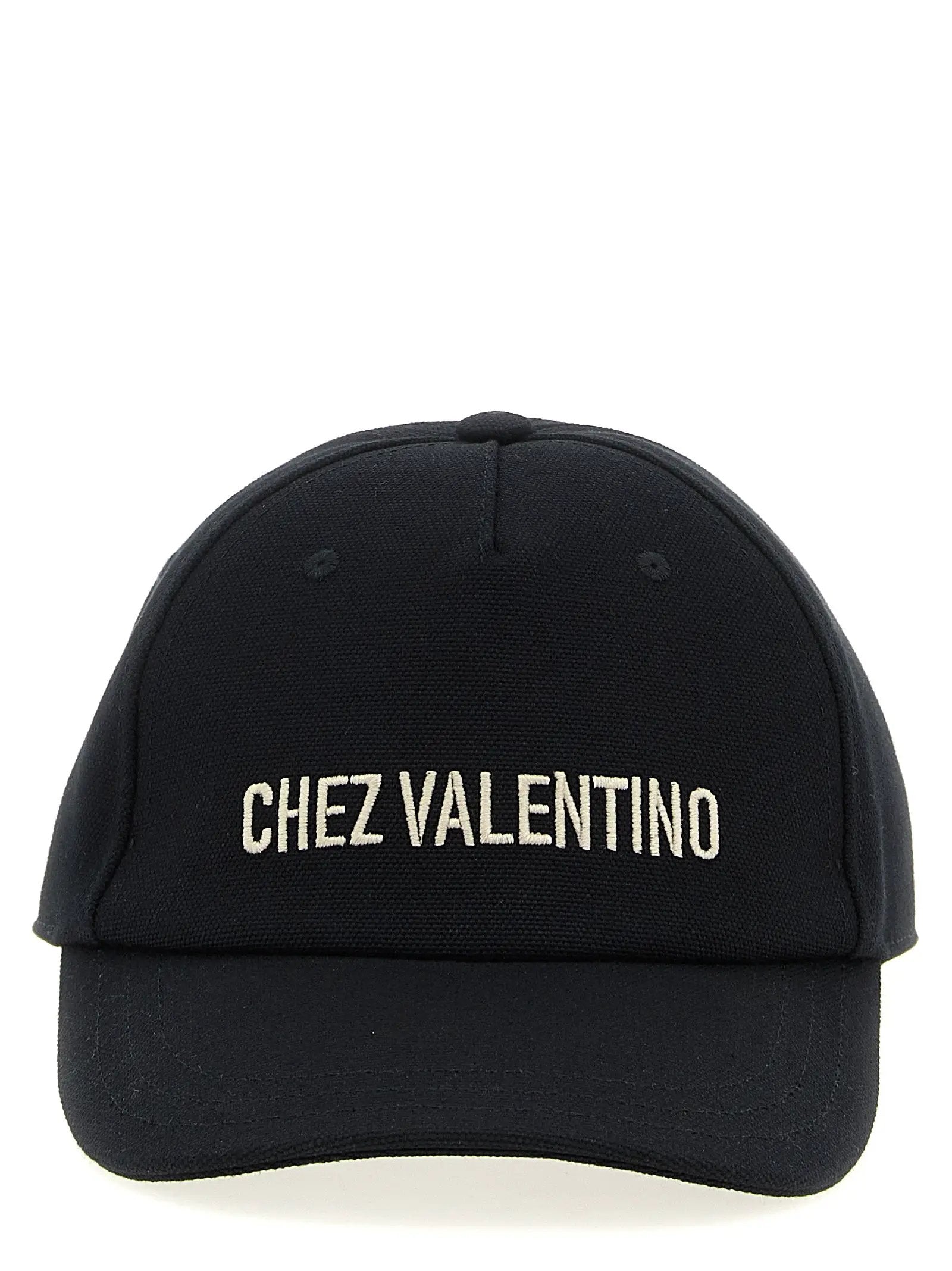 Casquette en coton noir Valentino Garavani (casquette de baseball)