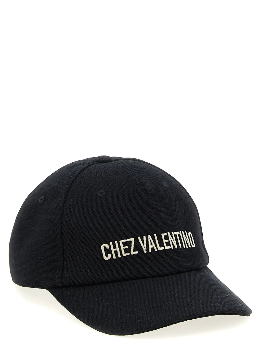 Casquette en coton noir Valentino Garavani (casquette de baseball)