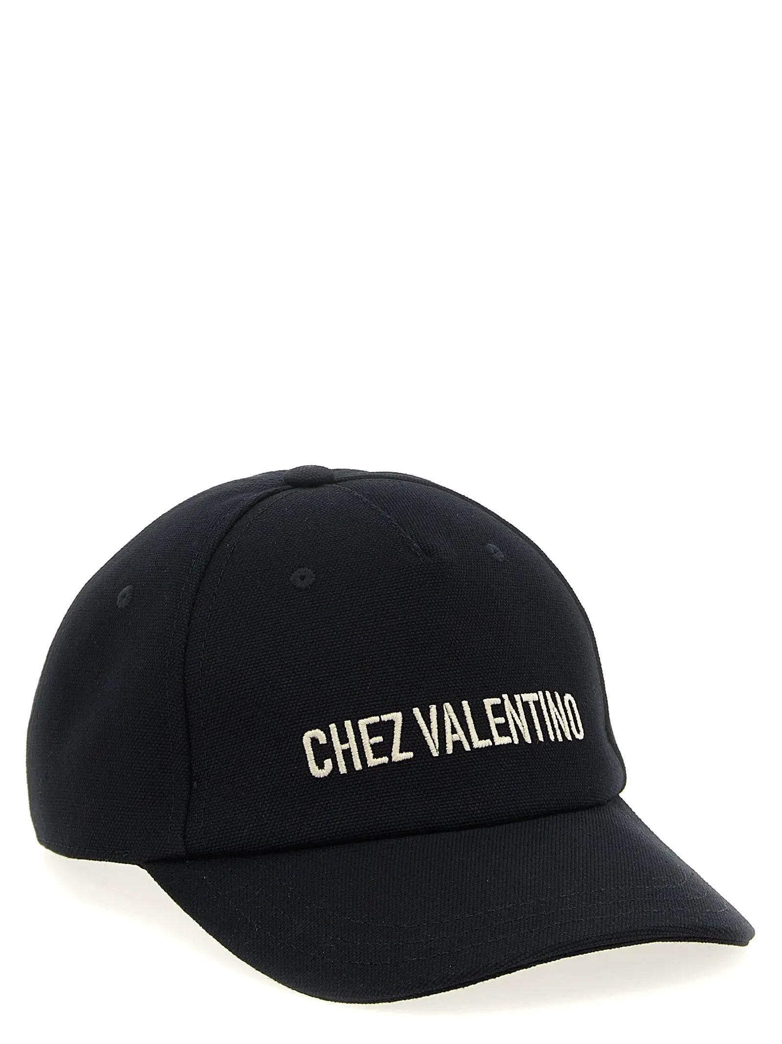 Casquette en coton noir Valentino Garavani (casquette de baseball)
