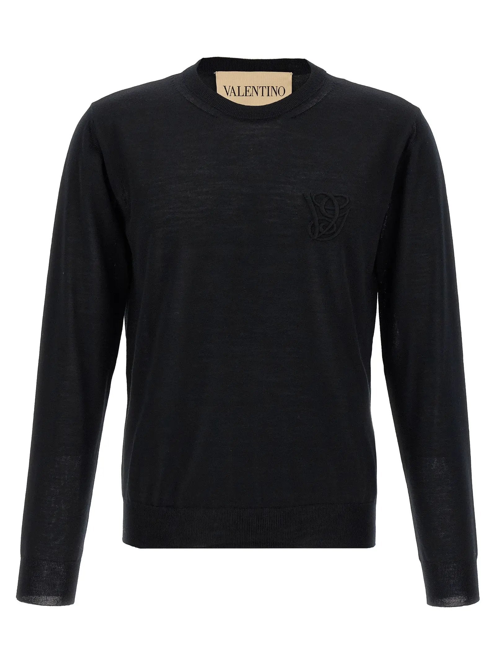 Valentino Garavani Black Virgin Wool Cardigan