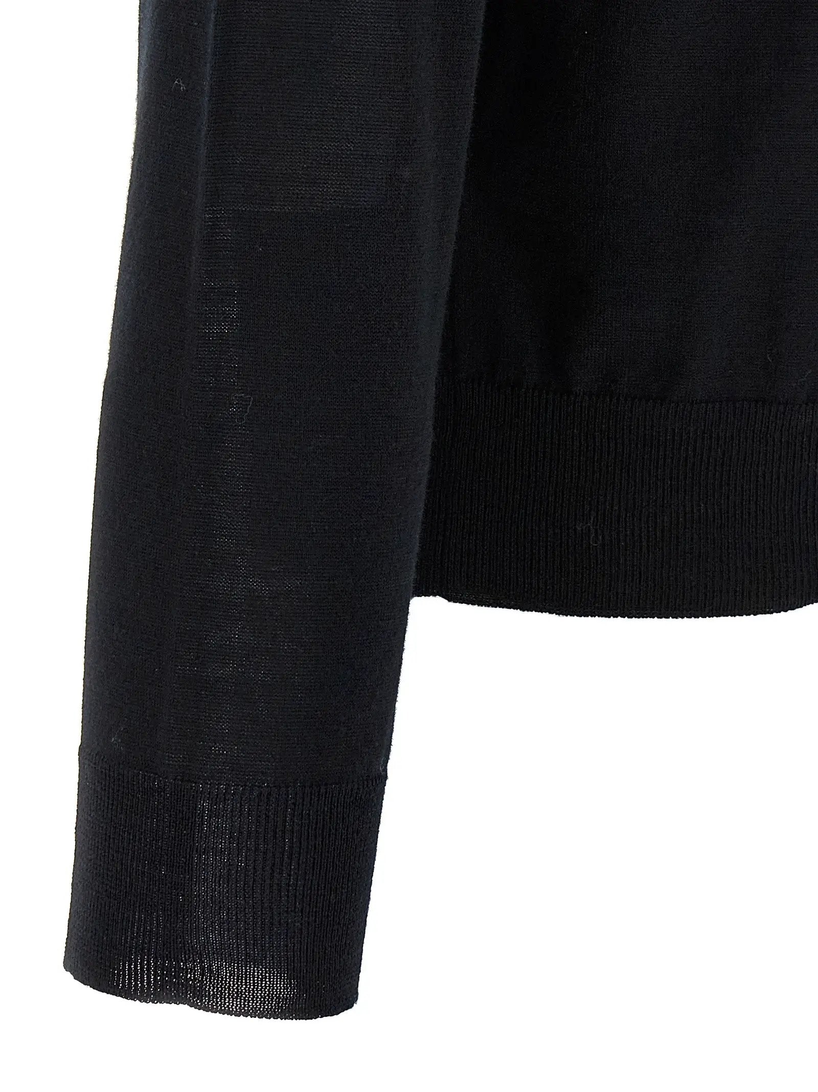 Valentino Garavani Black Virgin Wool Cardigan