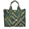Burberry Green Fabric Handbag
