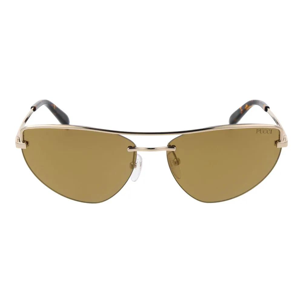 Emilio Pucci Gold Metal Sunglasses