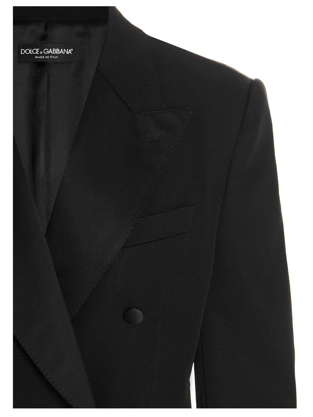 Dolce & Gabbana Black Acetate Blazer