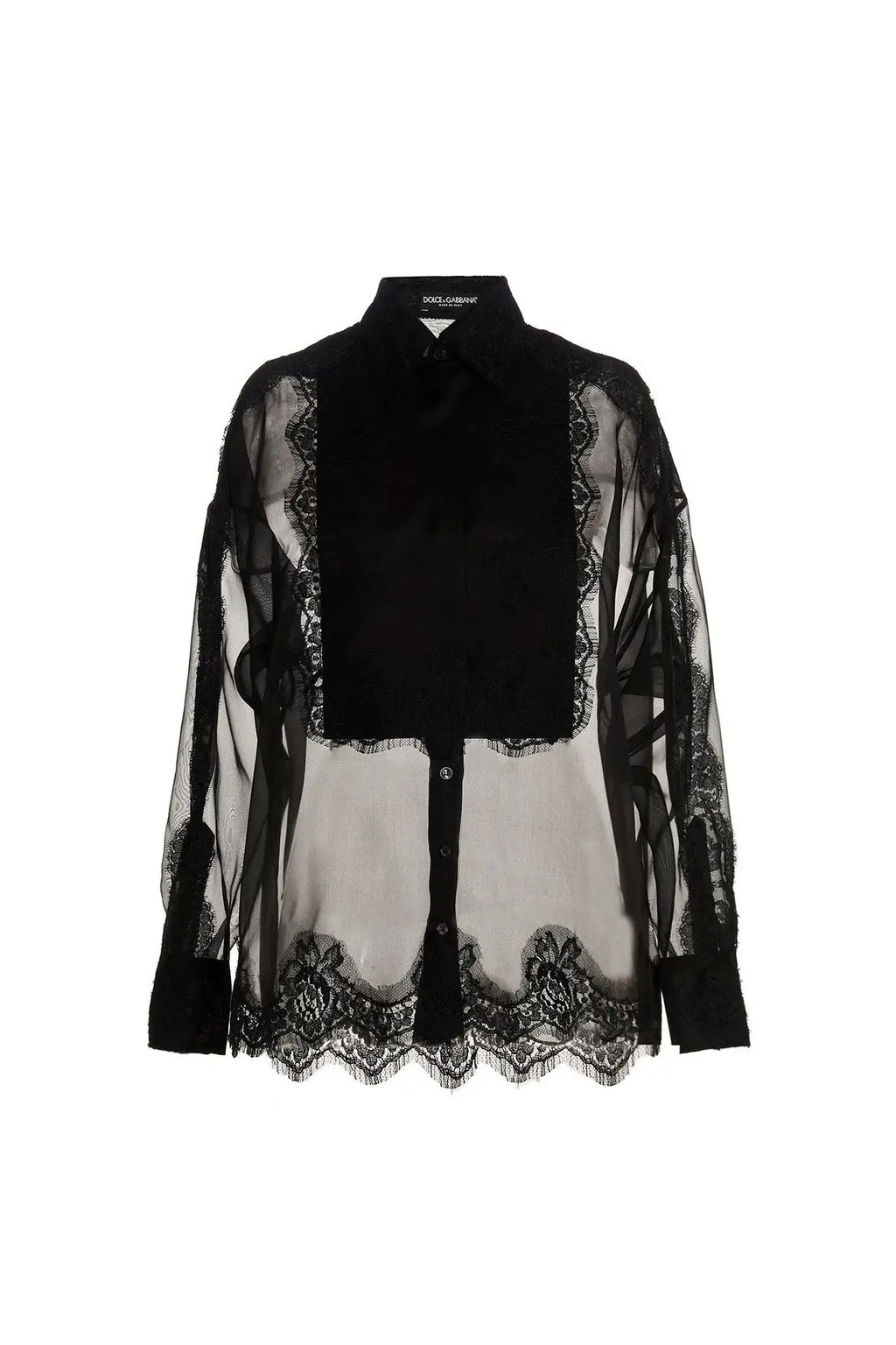 Dolce & Gabbana Black Silk Blouse