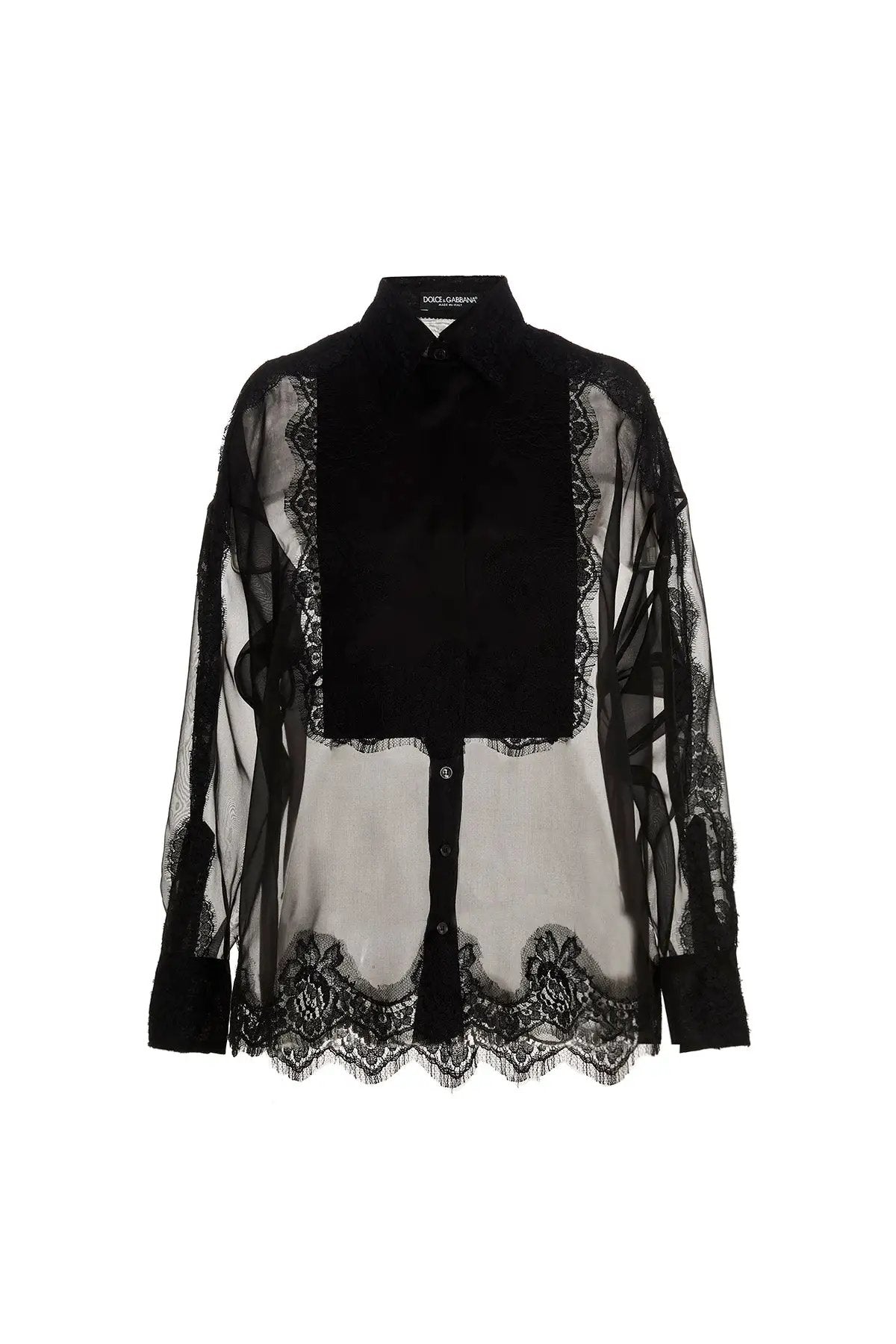 Dolce & Gabbana Black Silk Blouse
