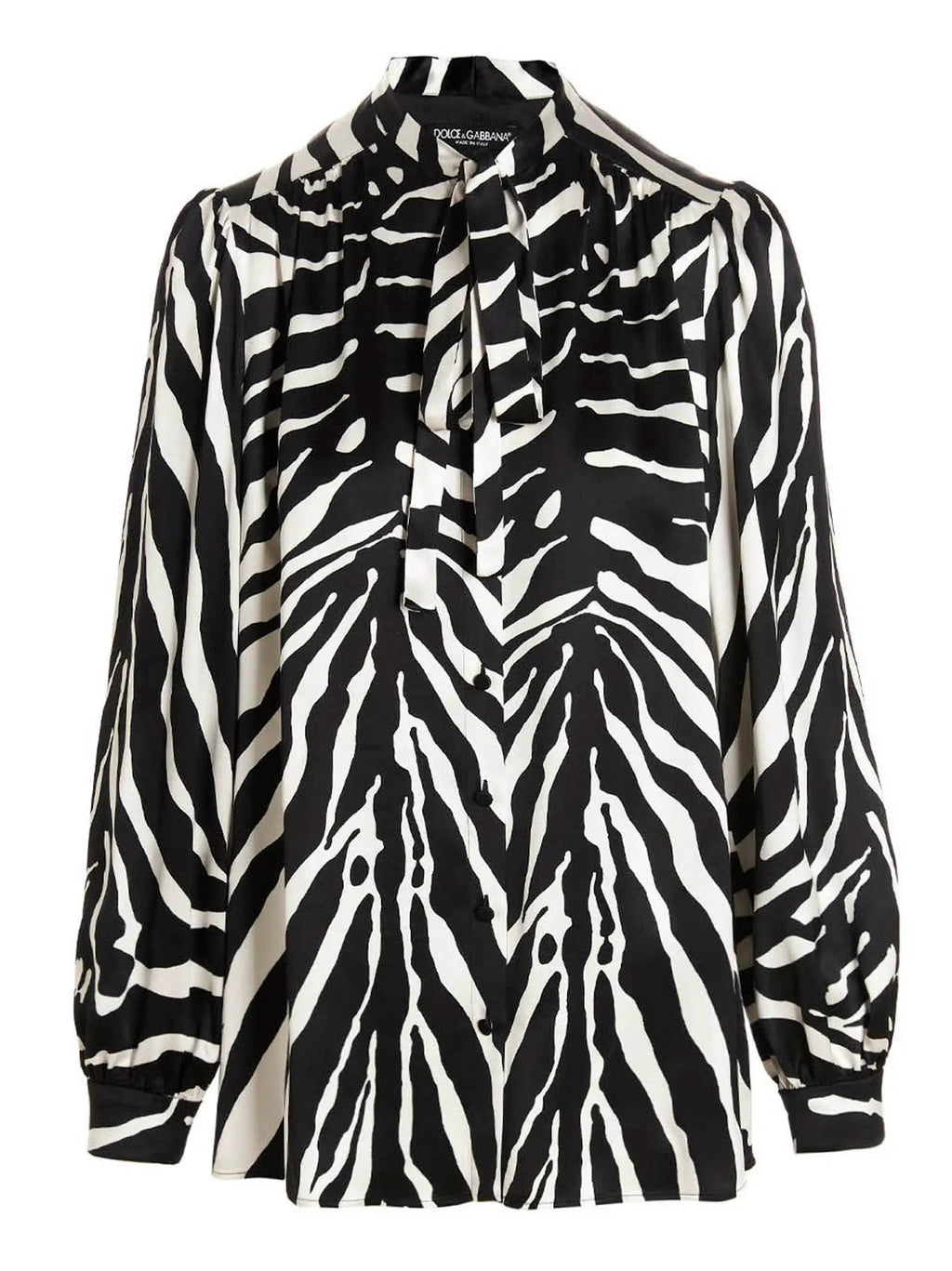 Dolce & Gabbana Bicolor Silk Blouse