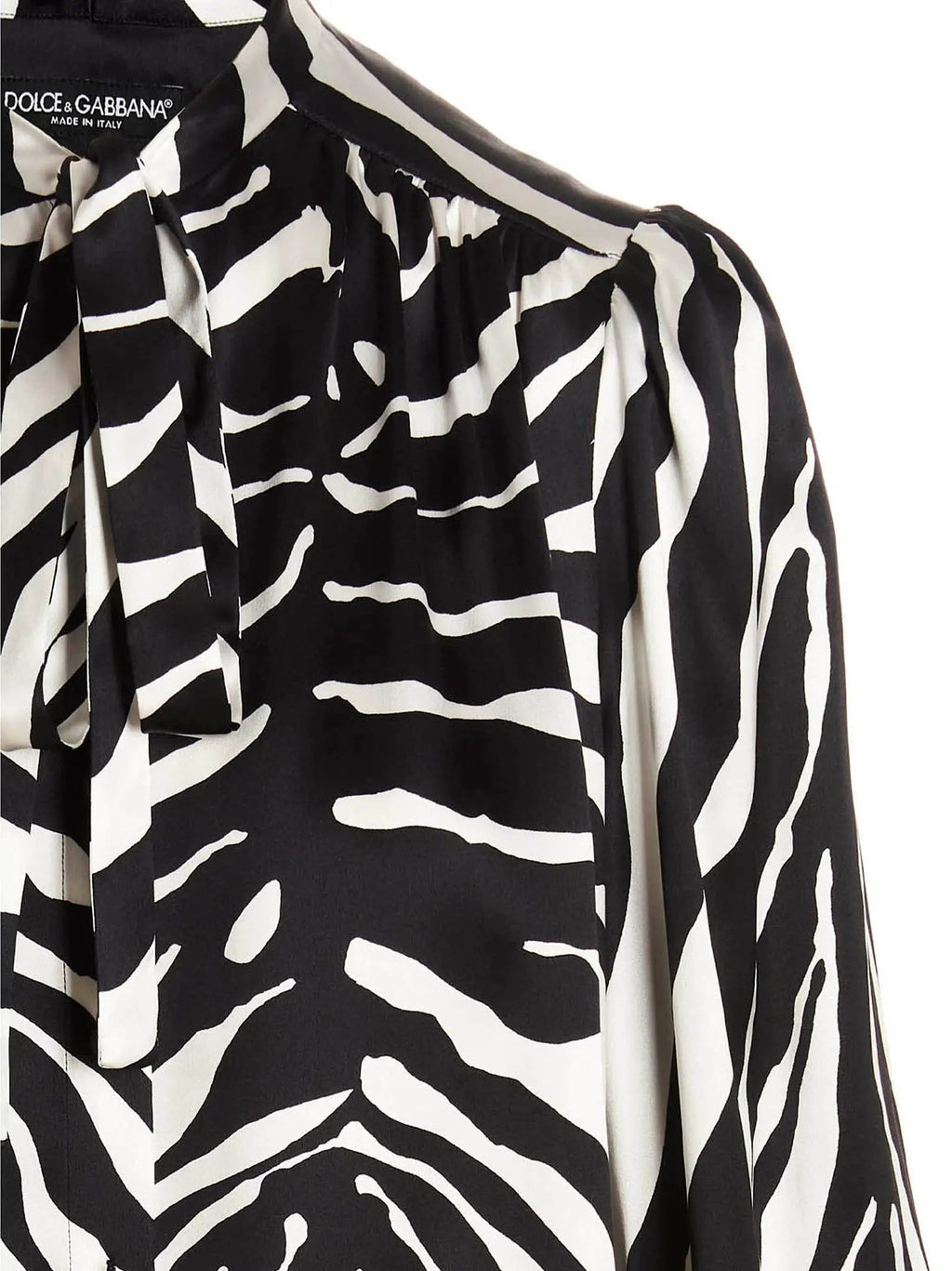 Dolce & Gabbana Bicolor Silk Blouse