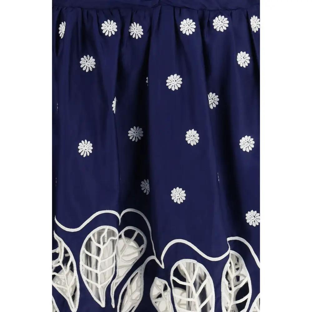 FARM RIO Blue Cotton Casual Dress