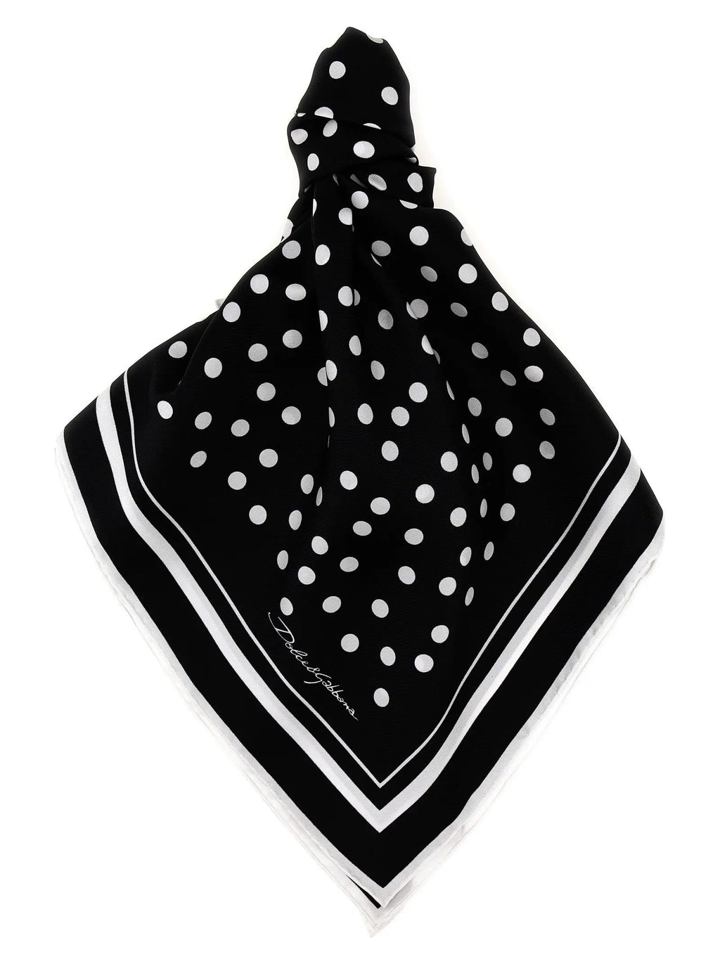 Dolce & Gabbana Bicolor Silk Scarf
