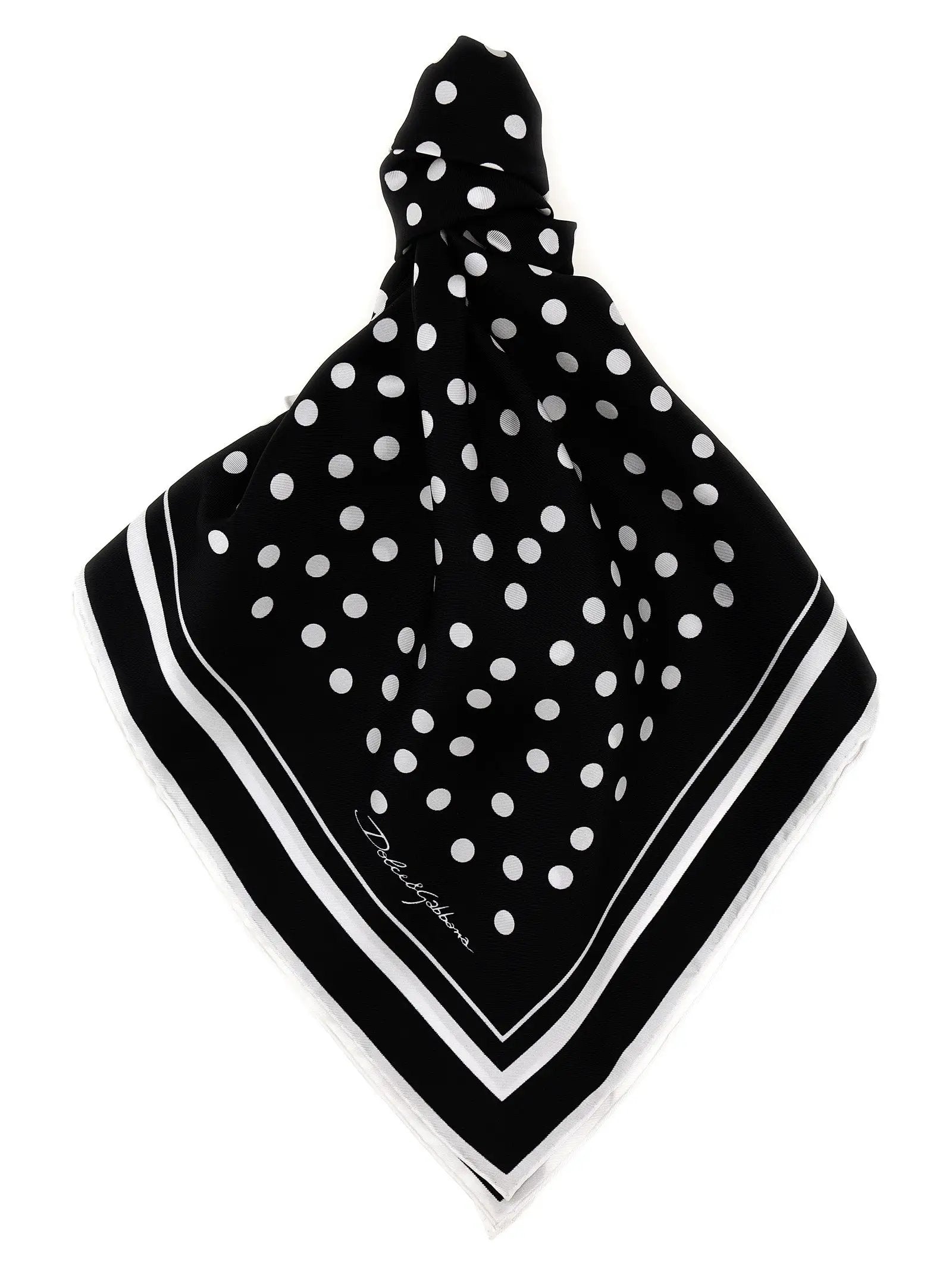 Dolce & Gabbana Bicolor Silk Scarf